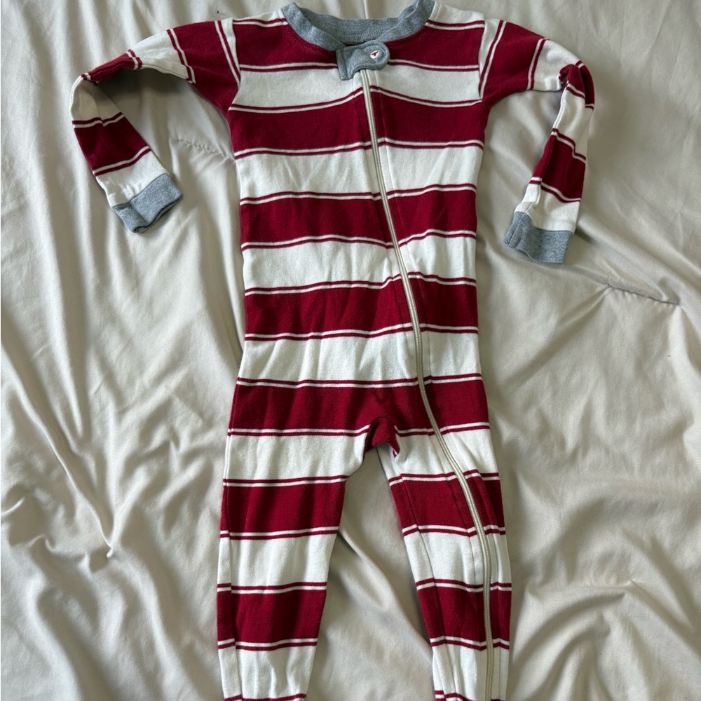 ✨2for$5✨ Burt’s Bees Red and White Kids One Piece 18 months